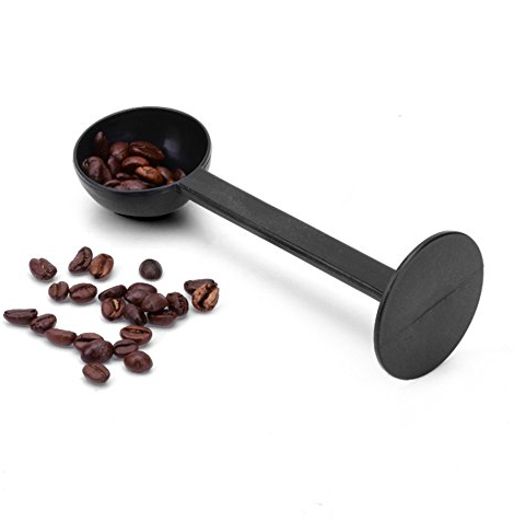 Lautechco® 2 IN 1 Espresso Stand Coffee Spoon Coffee & Tea Tools 10g Measuring Tamping Scoop Coffee Tamper Black by Lautechco®