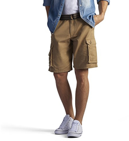 Lee Hängselbyxor för män, bältade Wyoming-cargoshorts, 46