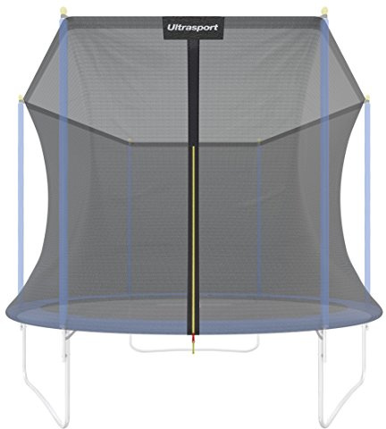 Ultrasport Sicherheitsnetz für Gartentrampolin, passend für Trampolin Ø 305 cm, Schützt beim Springen, Höchste Sicherheit, einfach zu befestigen, inkl. Öffnungszugang, Netzhöhe ca. 180cm