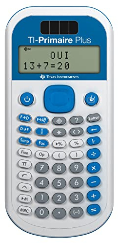 Texas Instruments TI-PRIMAIRE PLUS Schulrechner (2-zeilig), nur mit französischer Anleitung und Sprache