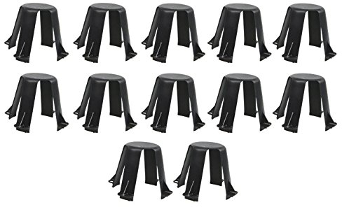 Jeu de 12 entretoises pour luminaires encastrés à LED et halogènes et spots encastrés AP.