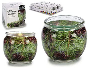 Bougie parfumée Baume de Sapin dans pot verre