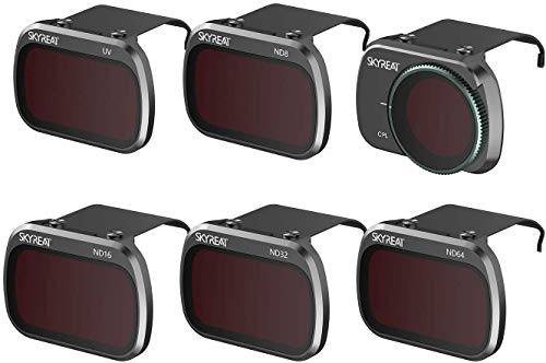 Skyreat Mini 4K/Mini 2 Mavic Mini Se Kamera CPL ND Filter Kamera Objektive 6er-Stück (CPL, UV, ND8, ND16, ND32, ND64) Kompatibel mit der DJI Mini 4K Mini 2 SE Mavic Mini MINI SE Drone Zubehör