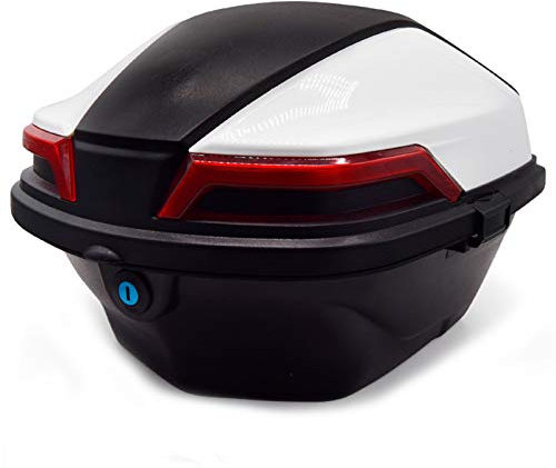 ZXCASDF Topcase Motorradkoffer Motorradkoffer-Innentaschen Set Passend Zu Gepäck, Seitenkoffern Und Top Case Aufbewahrungskofferroller Kann Helme,Weiß