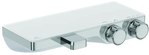 Ideal Standard Mitigeur Douche et Bain Thermostatique avec Tablette CERATHERM S200 Fixation Mur Chrome A7330AA
