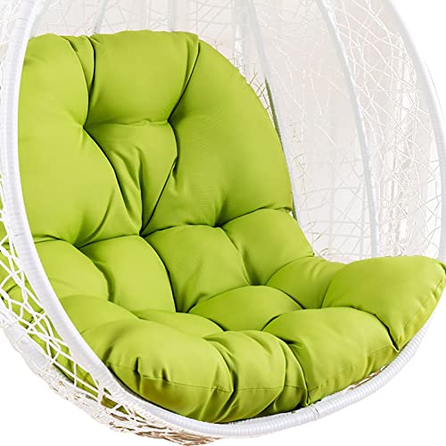 OLAMASA Schaukelkissen Kissen für Hängeschaukel Sitzkissen Bequem Weich Waschbares Hängesessel Kissen Rundes Kissen für Hängestuhl Auflage für Hängekorb 125 x 95 cm/49,21 x 37,4 Zoll (Green)