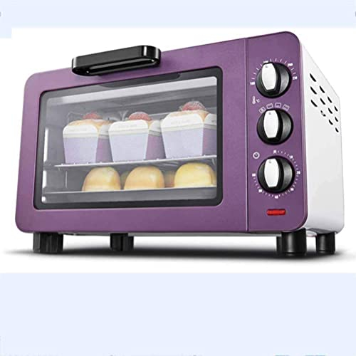 CAZARU Mini Horno de 15 l, Horno Tostador de encimera de convección, Horno Tostador Digital multifunción de Acero Inoxidable