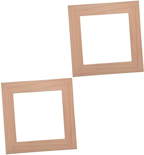 Uonlytech 2 Piezas Cambiar El Marco De Madera Decorativo Etiqueta De Interruptor De Luz Placas De Interruptor De Luz Etiqueta De La Cubierta Del Interruptor De Luz Enchufe Lujo Ligero