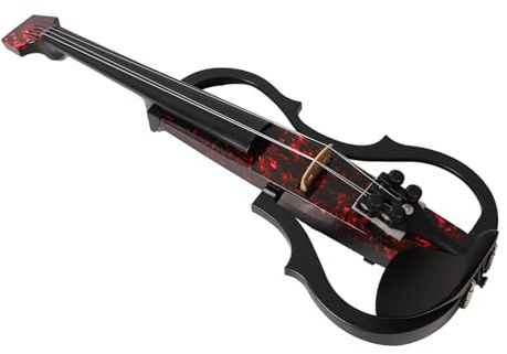 Headless Electric Violin, Silent Electric Fiddle Kit Wood Multifunktionale Elektrische Violine für Home Practice und Konzert Auftritte