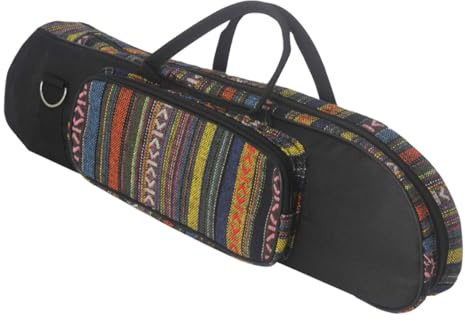 Ethno Trompeten Tragetasche für 3-tasten Trompete, Oxfordstoff | Seitliches Fach, Portables Design, Multifunktionale Aufbewahrung, Schlichtes Zubehör mit Eigenständigem Stil
