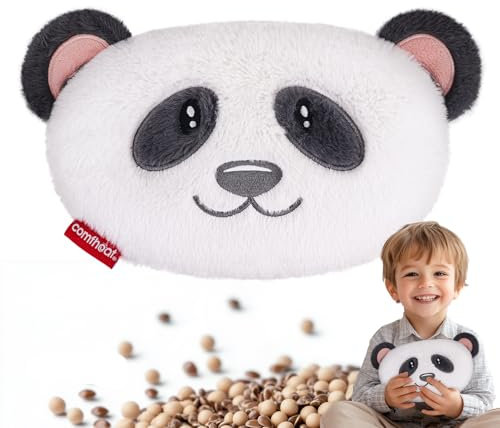 comfheat Panda Mikrowelle Heizkissen für Schmerzlinderung, parfümierte Mikrowellenheizkissen Gefülltes Tier für Krämpfe, Muskeln, natürliche Hitze Pack Feuchte Hitze mit waschbarer Abdeckung