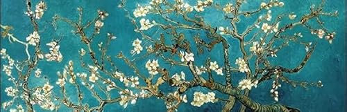 Malen Nach Zahlen Blume, Ginkgobaum malen nach zahlen erwachsene DIY Paint by Numbers Anfänger Gemälde inklusive Pinsel Acrylfarben Ölgemälde Leinwand bastelset für mädchen Geschenke,40x120cm-Z391
