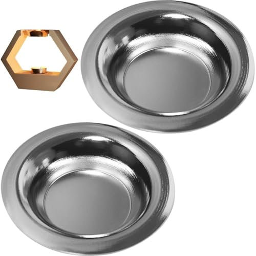 2pcs Oil Warmer Dish Essential Oil Burner Aromatherapy Oil Warmer Wax Melt Warmer Essential Oil Diffuser for Electric Lamps Oil