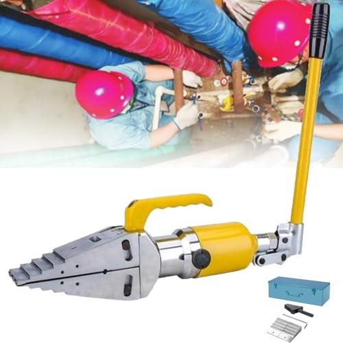 ZHIXUMM Hydraulisches Spreizerwerkzeug, Hydraulischer Spreizer, Integriertes Hydraulisches Flanschspreizerwerkzeug, 10 T, Tragbarer Keilspreizer, Spalter, Manuelle Spannzange Aus Spannweite 81 Mm