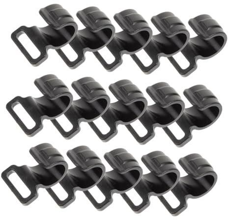 Milisten 20piezas Clips De De De Plástico Ganchos De Camping c Clamp para Estabilización De Toldos Accesorios De Exterior Instalación para Acampada para Actividades