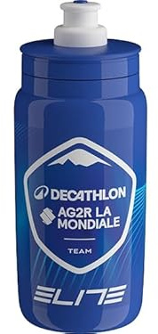 ELITE Fly Team Edition – 550 ml – Decathlon AG2R La Mondiale Team – Ultraleichte Fahrrad-Trinkflasche – BPA-frei & Geruchsneutral – Rennrad, Training & Wettkampf