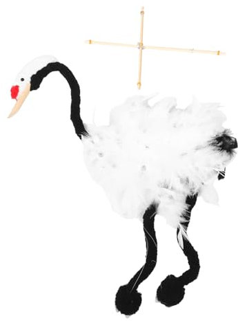HONITANO Kran-Marionette Aus Robustem Holz Mit Traditioneller Handfaden-Technik Kreatives Tier-Spielzeug Für Junge Mädchen Ab Jahren Langlebig Und Vielfältig Beweglich Pädagogisches Lernspi