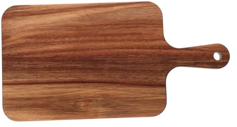 TOPBATHY Planche à Découper En Bois Massif Noir Boucher Érable Acacia Bois Franc Hacher Planche à Découper Extra Large Steak Poignée Portion Planches à Découper Décoratives Brun