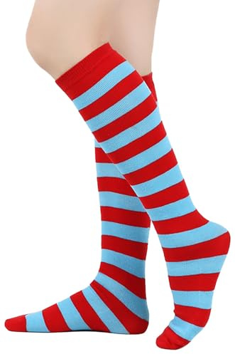 BAOKELAN Kids Knee High Long Socks Striped Casual Thigh High Socks