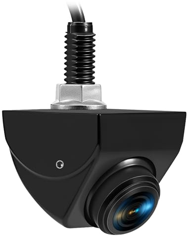 Backup Camera with Switchable Front View - 1080P Metal AHD, 170° Wide Angle Rearview, Super Clear Night Vision, IP69 Waterproof Reverse - Universal for Cars, Trucks, SUVs, Vans (Black)