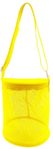 Holdes de transporte para juguetes de playa, de malla para piscina, ligera con correa de hombro ajustable, para vacaciones, cruceros, camping, actividades al aire libre