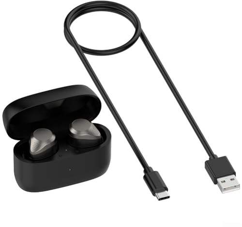 Étui de chargement pour écouteurs Jabra Elite5, chargeur rapide de type C pour Elite4 Active, étui de chargement pour écouteurs sans fil (noir M022)
