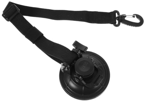 ABOOFAN Saugnapfhaken für Zelt und Auto, 9cm, Abs Nylon, Schwarz | Wiederverwendbar, Verschleißfest, Sicherer Halt, für Camping im Auto und Boot
