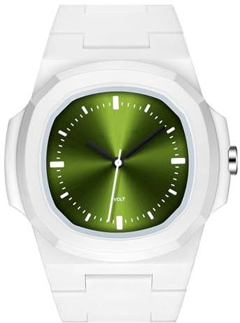 Eacam Reloj Deportivo Inteligente, Reloj Deportivo de Ocio Al Aire para Jóvenes a Prueba de Lluvia 50 M, Diseño único, Tiempo de Espera de 1 Año, Carcasa y Correa de ABS, Esfera de 38 (Blanca Gris