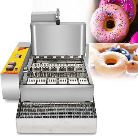 Commercial Donut Maker Machine with Intelligent Control Panel and Auto Flip Function for Efficient Donut Production