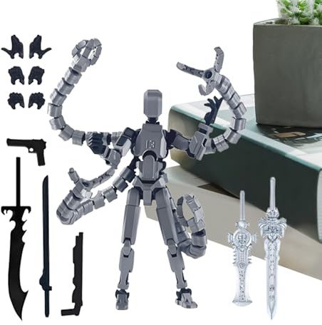 Action Figure Satz, 3D Gedruckte Spielfigur, Bewegliches Spielzeug, Deko Figuren Spielende Kinder Für Schreibtisch, T-13 Mehrfach Gelenkiges Modell Für Spieler Jugendliche Erwachsene Sammler