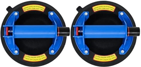 2 PCS 21CM Durchmesser Vakuum Saugnapf Granit Fliesen Saugnäpfe Manuelles Heben 8 Zoll 220kg Lar Kapazität Schwere saugnapf(Type 3 Blue 2PCS)
