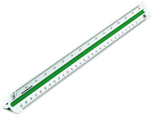 Rumold Dreikantmaßstab 150/150KE/DIN/30 30 cm weiß Kunststoff ingenieur DIN
