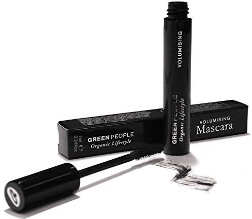 Green People Volumising Mascara – Brown 7ml | Natural Brown Mascara for Sensitive Eyes | Mineral Pigments for Long Lasting Colour | Paraben Free Make Up | Pregnancy Safe, Gluten Free & Cruelty Free