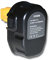 Batteria NI-MH nera per DEWALT sostituisce DC9091, DE9038, DE9091, DE9092, DE9094, DE9140, DE9141, DE9502, W9091, DW9094 3000mAh 14.4V