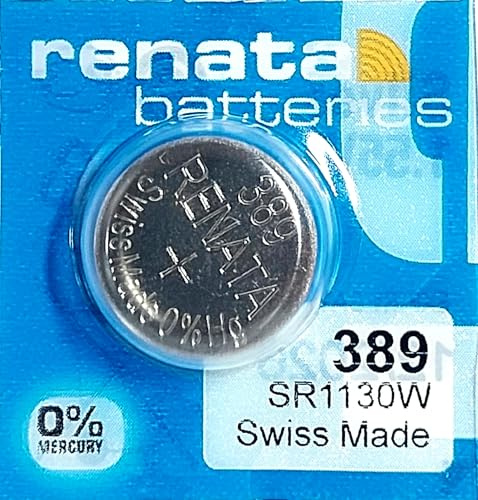 Renata / Swatch Group - Silver oxide button cell 389 RENATA 1.55V 80mAh - Blister x 1