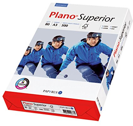 Papyrus 88026779 Drucker-/Kopierpapier Premium PlanoSuperior: 80 g/m², A3, 500 Blatt, FSC-zertifiziert, weiß