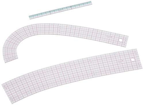 Clover ソーイング用品 クロバー カーブ定規 ミニものさし付 25-051
