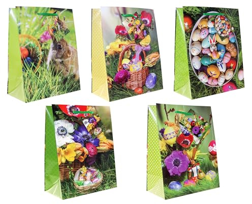 10 Geschenktüten Ostern Osterhase 23x18x10 Geschenktaschen Tragetasche Ostertüten Ostertaschen 13-2021