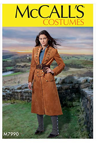 McCall's M7990A5 Women's Fantasy Coat Costume Sewing Pattern, Sizes 6-14 Schnittmuster, Papier, weiß, various