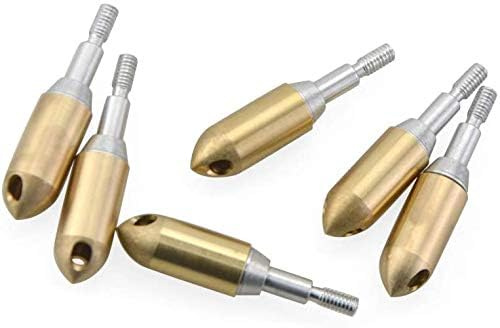 AMEYXGS 6/12pcs Whistle Arrowheads Signal Arrowheads Replaceable Broadheads Archery Targeting Points Whistle Arrow Tips (6pcs)