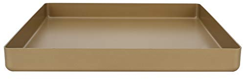 Teglia da forno, 28X28X3Cm Lega di alluminio dorata Forma quadrata Teglia da forno antiaderente Pane Teglia per pizza Strumento di cottura per cucina, Sala da forno, Fai da te, Pasticceria
