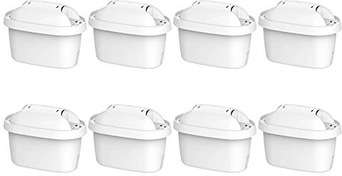 Maxblue Filtro, Recambio para Brita® Maxtra Pro® All-in-1, 8 Pack | Recambio para Maxtra+® Plus Filtro, Compatibile con Jarra Brita® Marella®, Cristal, TÜV SÜD, NSF Certificado