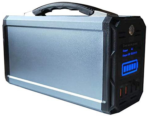 SSCYHT 300W Portable Power Station 222Wh Lithium-ion Battery Pack Solar Generator with 2 AC Sockets and 4 USB Ports Rechargeable Backup Power Supply for Camping Outdoors RV Emergency,220V