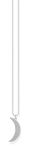 THOMAS SABO Damen Kette Halbmond Pavé 925 Sterling Silber KE2005-051-14