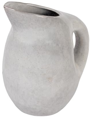 Neutral Reactive Glaze Stoneware Pitcher