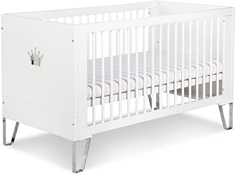 Mon Mobilier Design Blanka Cuna evolutiva Convertible en cama Niño 140X70 Blanco