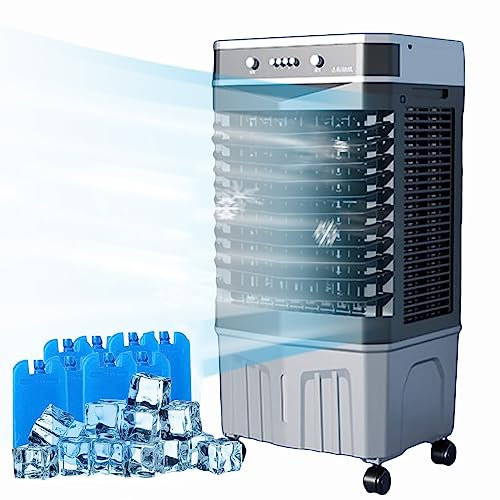 Aire Acondicionado Móvil de Refrigeración Industrial de 35 L/45 L, Climatizador Evaporativo, Aire Acondicionado Portatil, Enfriador de Aire Evaporativo de Fábrica ( Color : Mechanical , Size : 43.5*33