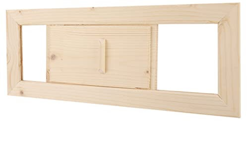 Rejilla de ventilación rectangular de madera, rejilla de ventilación para salas de vapor, accesorios para rejillas de ventilación, madera de pino