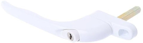 LSHIJI Manilla Ventana Manija de Ventana Universal Blanca - Bloqueo con Llave for Doble acristalamiento Manilla Ventana Oscilobatiente