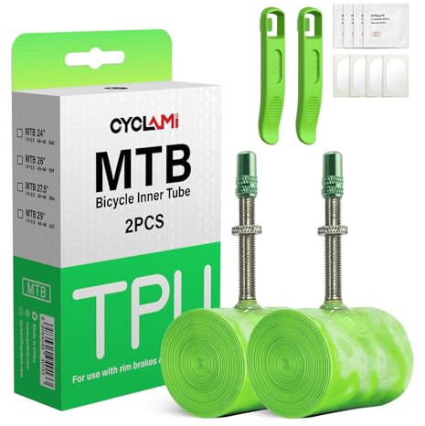 CYCLAMI MTB Camera d'Aria TPU Bici da Corsa 63g Ultraleggera Bicicletta MTB29'' ×1.9-2.5 Valvola Presta 45mm per Mountain Bike-Camera d'aria MTB29